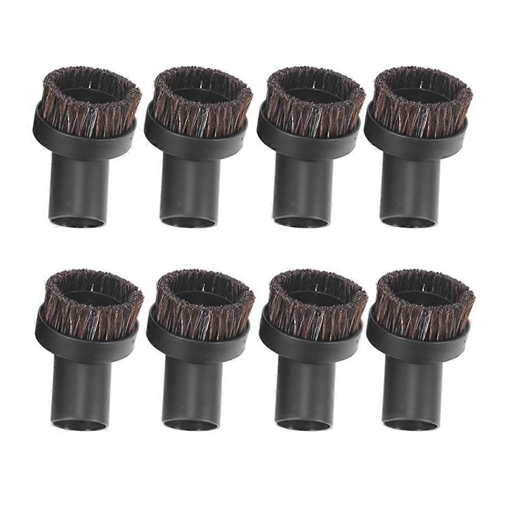 Set Mit 8 Runden Ersatzbürsten Mit Rosshaarborsten Für Staubsauger, Ecken- Und Schienenreinigungsaufsätze, 32 Mm Innendurchmesser