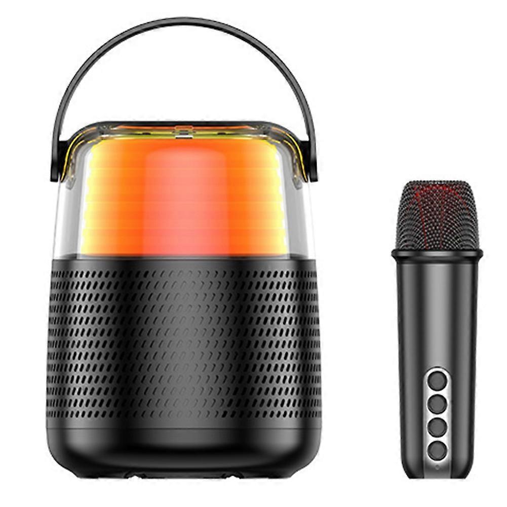 Bluetooth 5.3 3000 Mah 6 W Lautsprecher Mit Rgb-beleuchtung, Subwoofer, Mikrofon Und Tragbarem Tf-kartenleser Mit Aux-eingang.