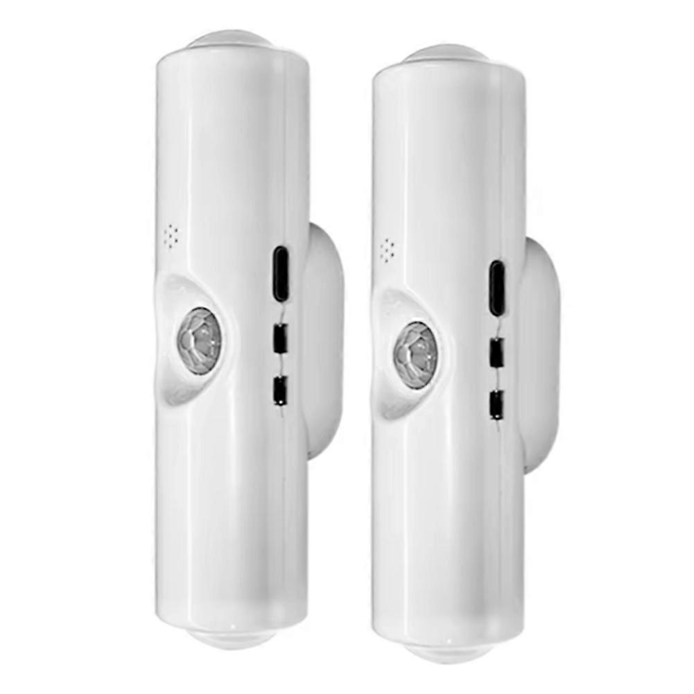 Set Mit 2 Led-schrankleuchten Mit Bewegungsmelder, Wiederaufladbar, Stimmungsvolle Wand-nachtlichter Für Flur, Treppenhaus, Küche.