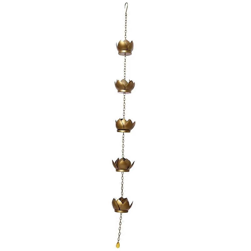 Regenketten – Lotus Regenketten-set, Rostbeständige, Pulverbeschichtete Regenketten, Inklusive Dachrinnenadapter