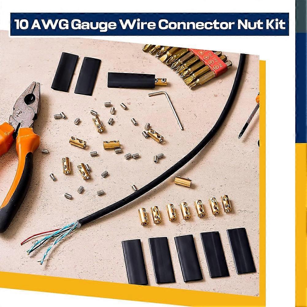 Set Mit 15 Verbindungsverbindern Für Erdkabel, Geeignet Für Kabel Mit Einem Querschnitt Von Weniger Als 12 Awg Und Einem Maximalen Strom Von 60 A.