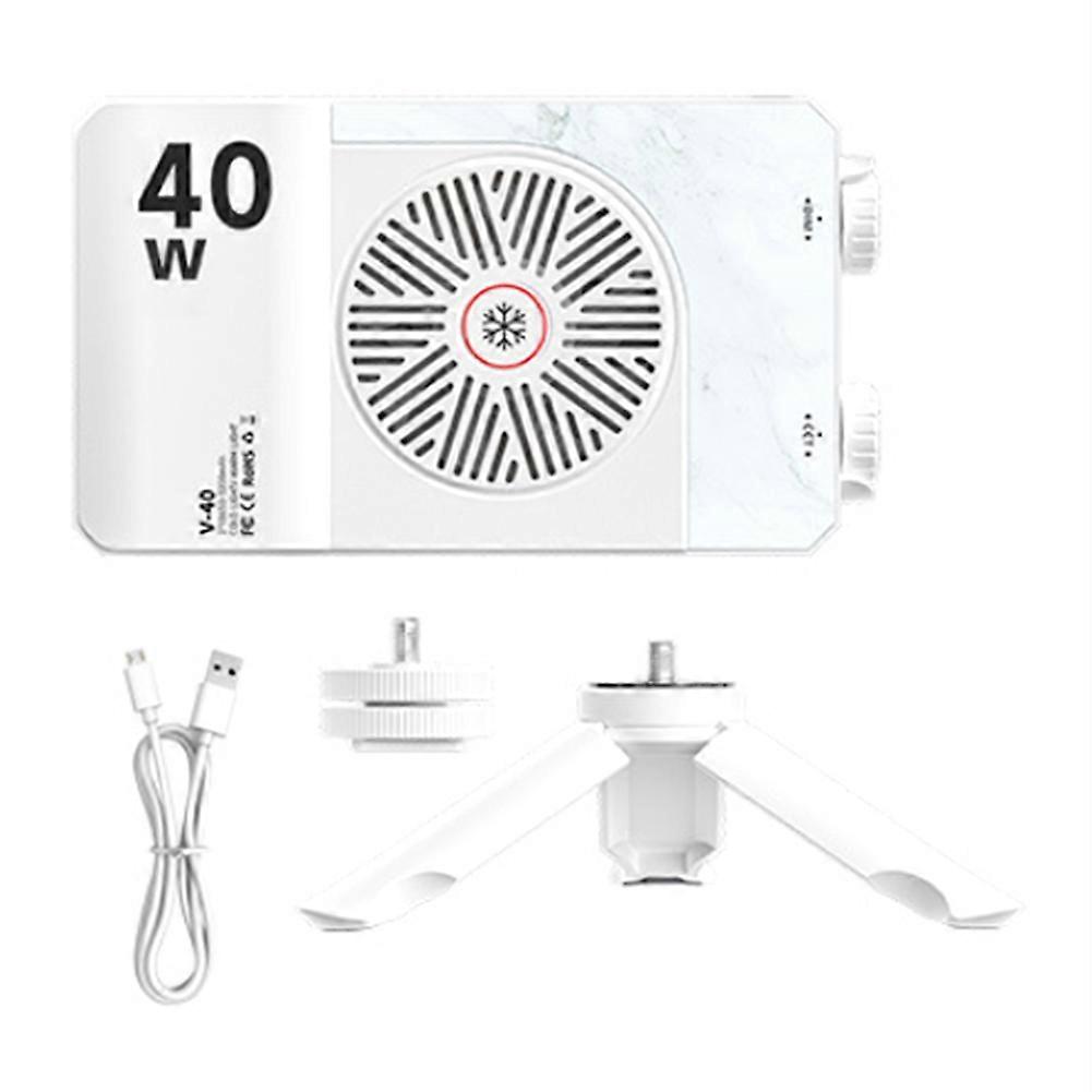 Tragbare 40-w-led-videolampe, Mini-zusatzlampe Mit Eingebautem Akku, Kann Ihr Mobiltelefon Aufladen.