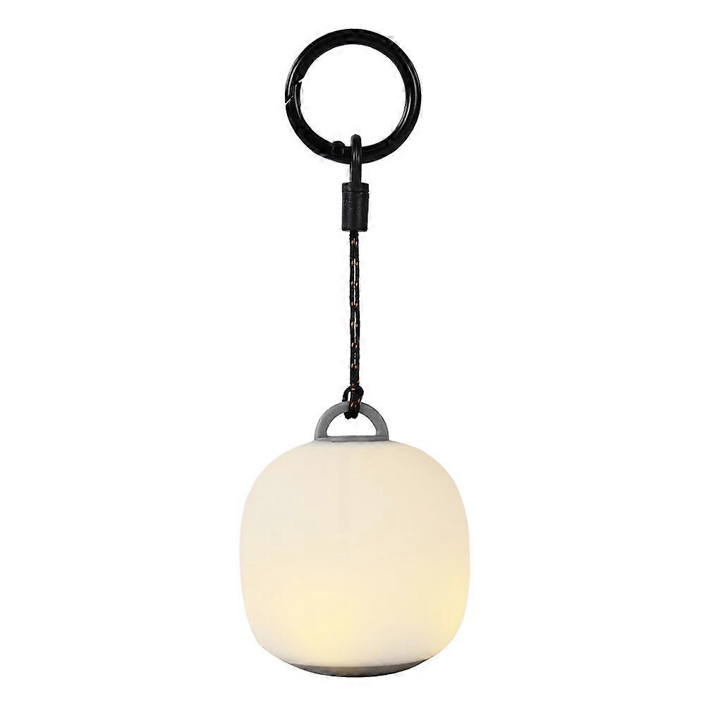 Niedliche, Eiförmige, Wiederaufladbare Led-campinglaterne Mit Druckknopf, 3 Modi, Weichem Silikonlampenschirm Für Den Außenbereich Und Für Eine Warme Atmosphäre.