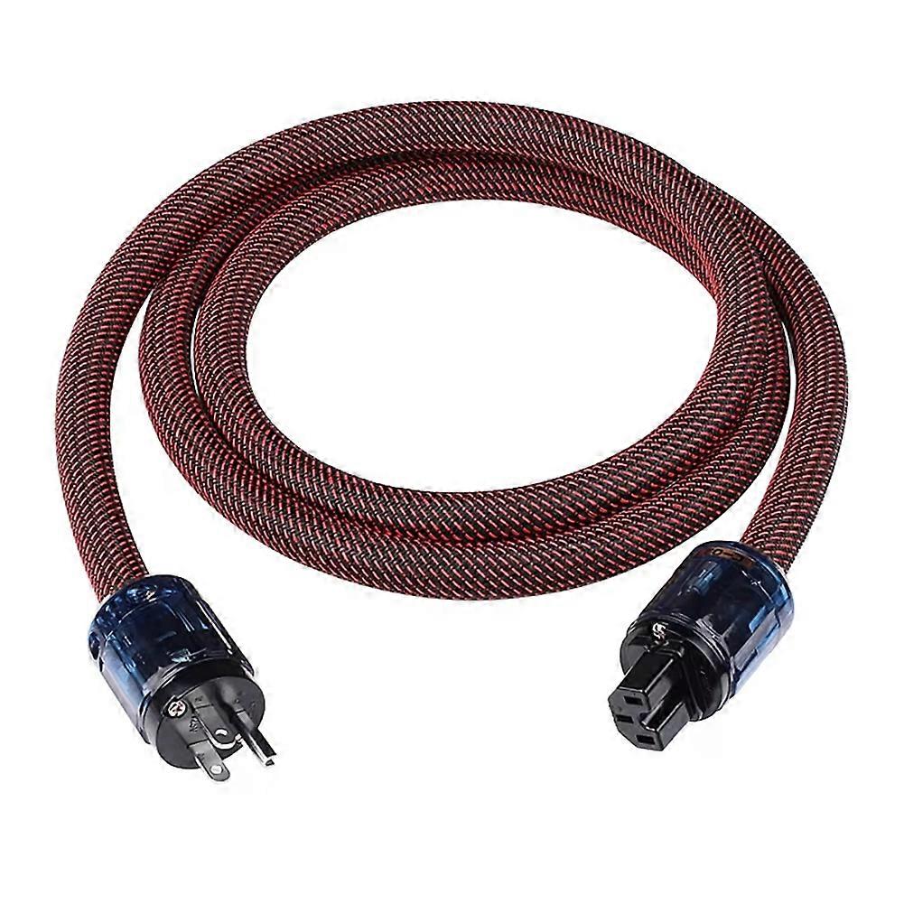 Sauerstofffreies Kupfer-hifi-netzkabel Für Hifi-audio-cd-player/röhrenplayer/leistungsverstärker, 2 Meter, Amerikanischer Stecker.