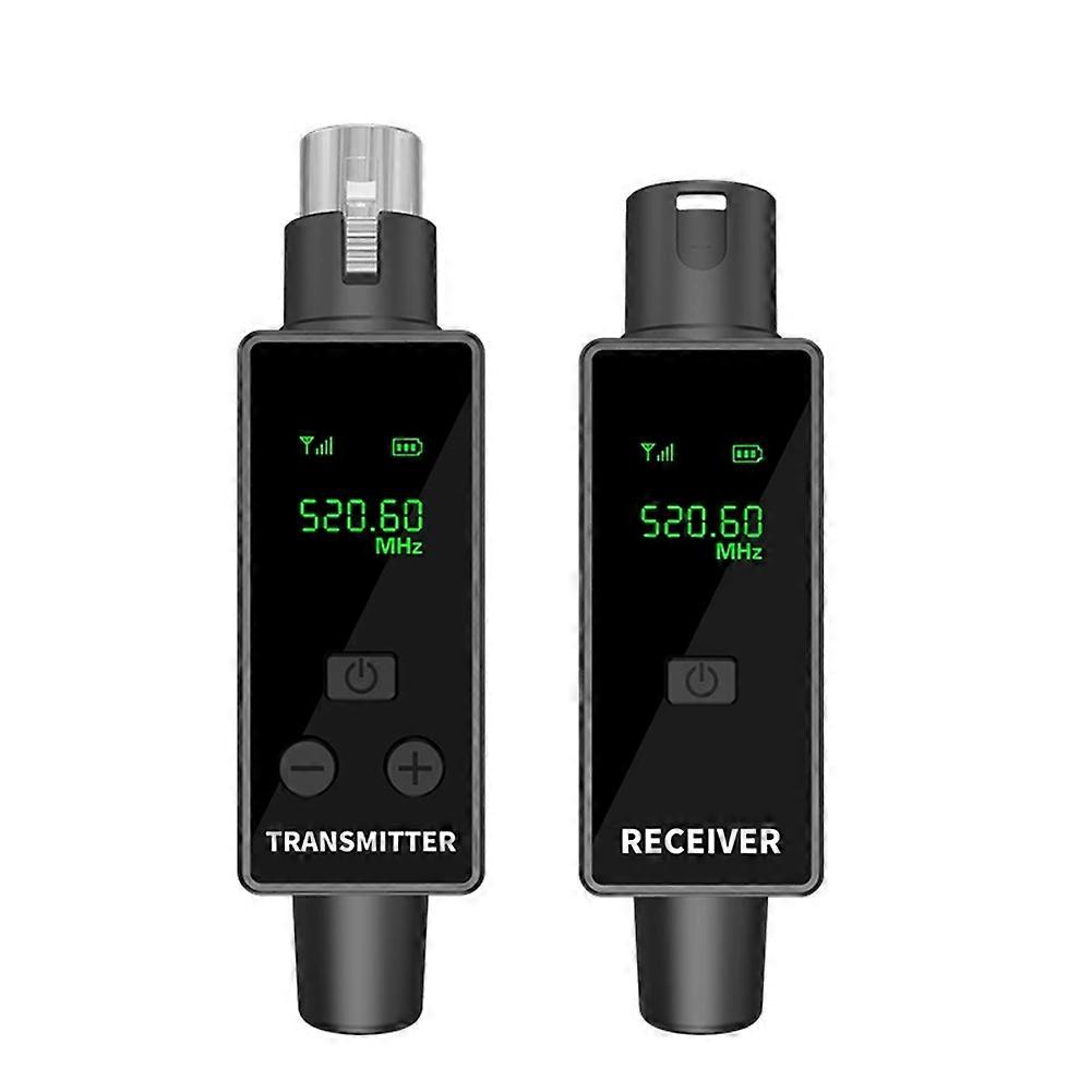2,4-ghz-xlr-mikrofonadapter, Drahtloses Transceiversystem Für Dynamische Mikrofone, Gitarren Und Audiomischpulte (1 Sender, 1 Empfänger).