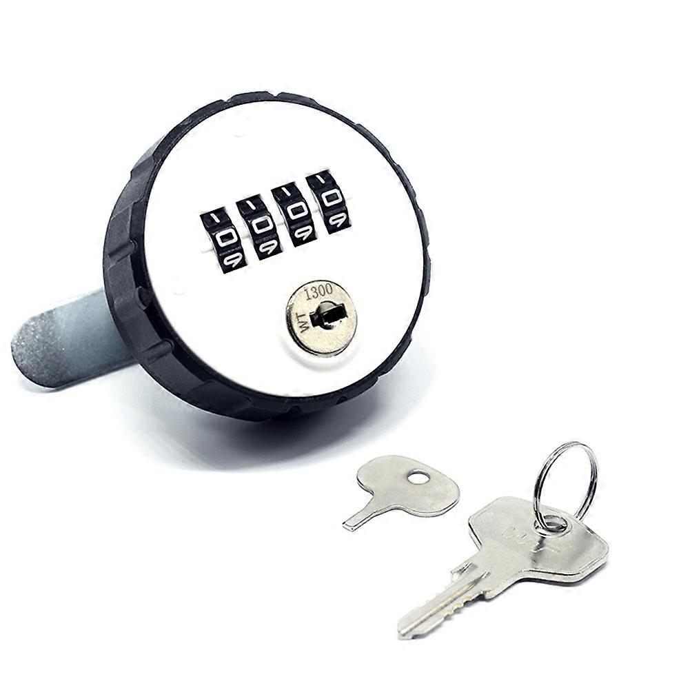 Rundes Nockenschloss Für Schränke, 4-stellig, Zurücksetzbar, Mit Schlüsseln, Code, Für Schublade Oder Tür, Diebstahlsicherung, 20 Mm