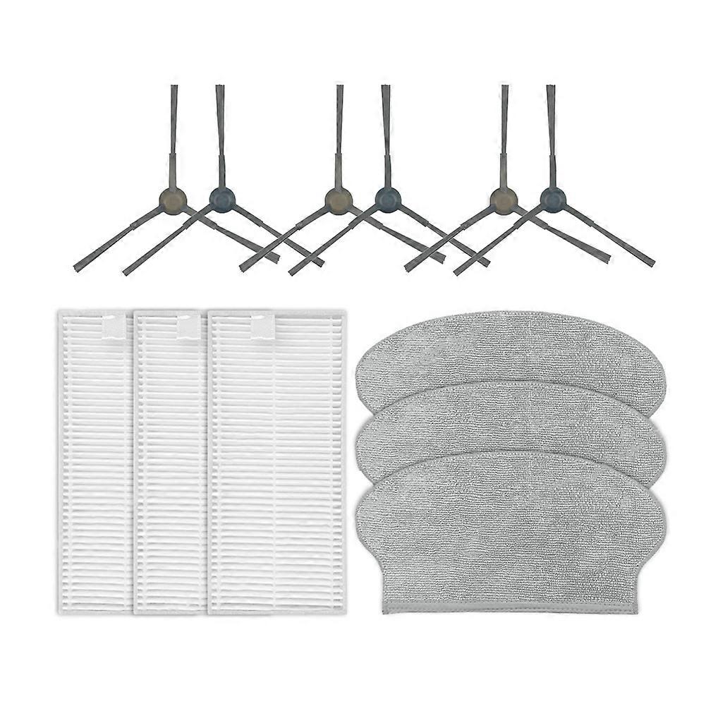 12-teiliges Set Für Midea M6 / Eureka Ner600 Staubsauger: Seitenbürste, Hepa-filter Und Ersatzreinigungstuch