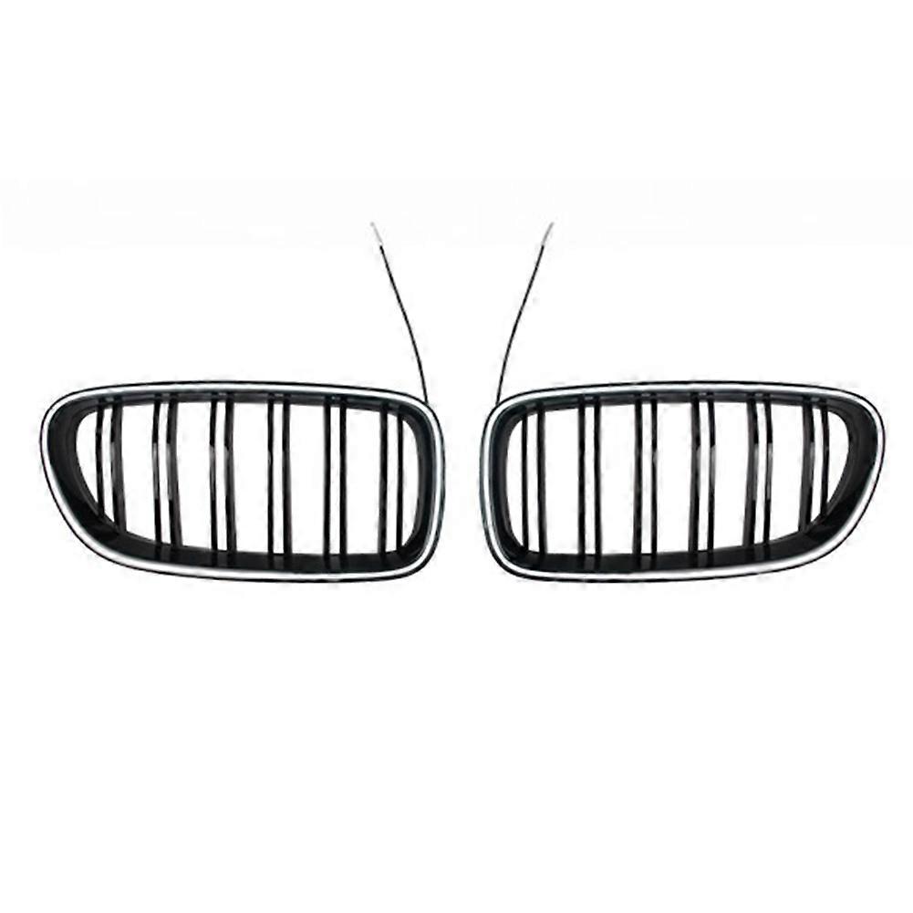 Hell Beleuchteter Frontgrill Im Racing-stil Für Bmw 5er F10 F11 F18 (2010–2017), Doppellamellengrill Mit Led-beleuchtung, Tuning-look