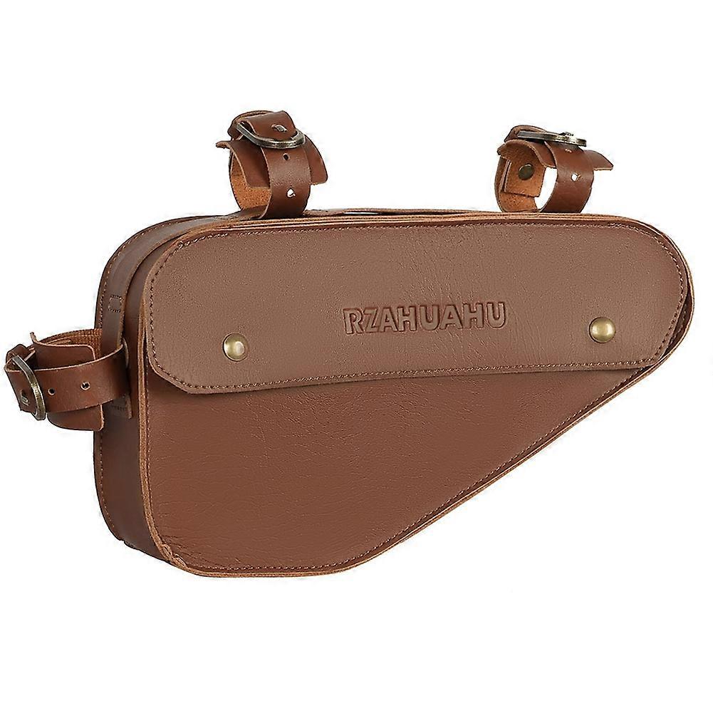 Rzahuahu Dreieckige Fahrradtasche Mit Großem Fassungsvermögen, Wasserdicht, Pvc, Mit Schlauchfach Vorne, Kompatibel Mit Mountainbikes Und Rennrädern