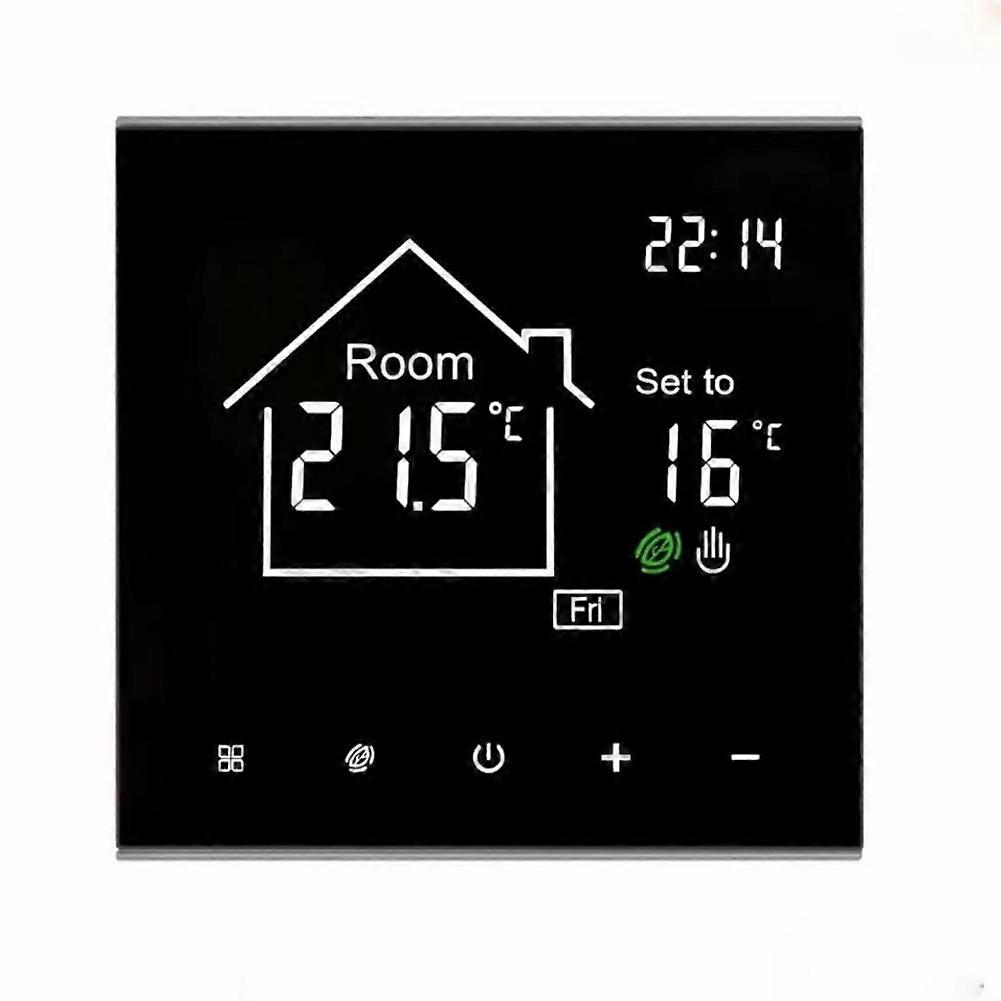 Tuya Smart-thermostat Für Wasserbasierte Fußbodenheizung, Lcd-touchscreen, Energieeffizient, Fernsteuerung Der Temperatur