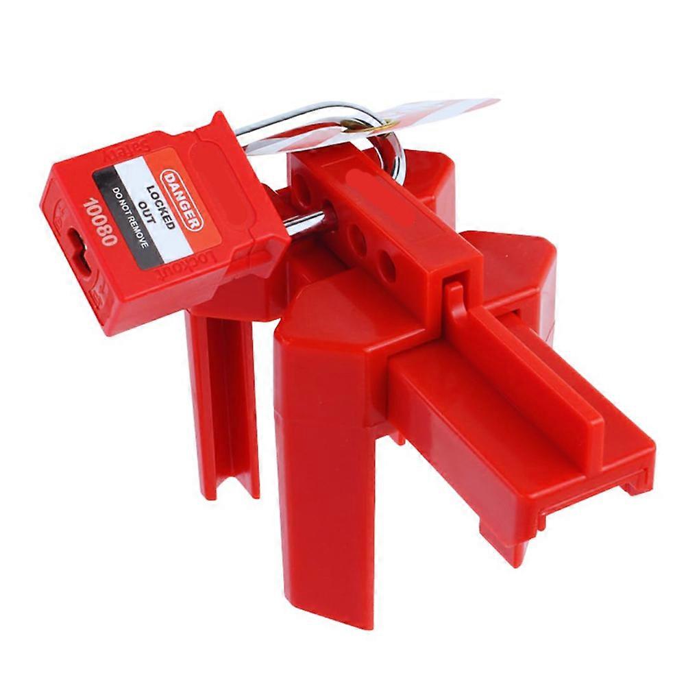Kugelhahn-verriegelung Mit Vorhängeschloss Für Rohre Mit 1/2" Bis 2-1/2" Außendurchmesser – Die Konstruktion Verhindert Ein Versehentliches Auslösen.