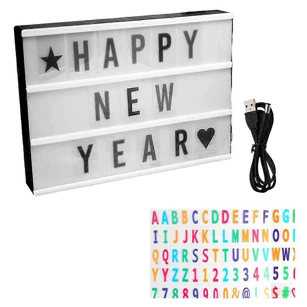 Neonbeleuchtete Schilder Für Kinos, Warmweiße Led-leuchtkästen Mit Buchstaben, Zahlen Und Symbolen