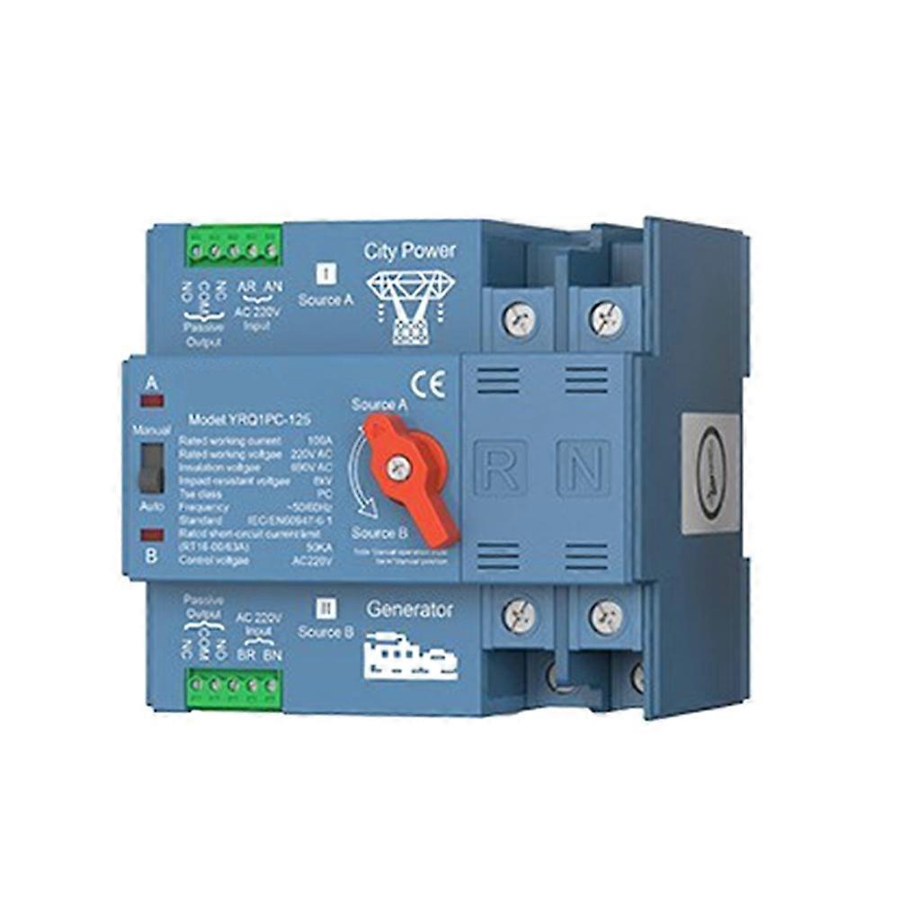 Automatischer Dual-power-umschalter (ats) Für Generator- Oder Photovoltaikenergie Zum Stromnetz (generator 125 A 2p)