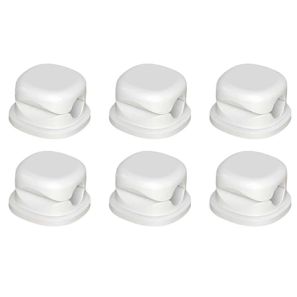 Set Mit 6 Magnetischen Kabelorganisatoren 2026, Kabelmanagementsystem Für Den Schreibtisch, Klebeclips Für Zuhause, Büro Und Auto.