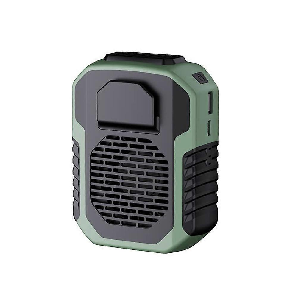 4-in-1 Usb-gürtelventilator Für Den Außenbereich, Wird Um Den Hals Geclipst Und Eignet Sich Ideal Zum Kühlen Von Arbeitskleidung. 3 Geschwindigkeitsstufen, Starker Luftstrom.