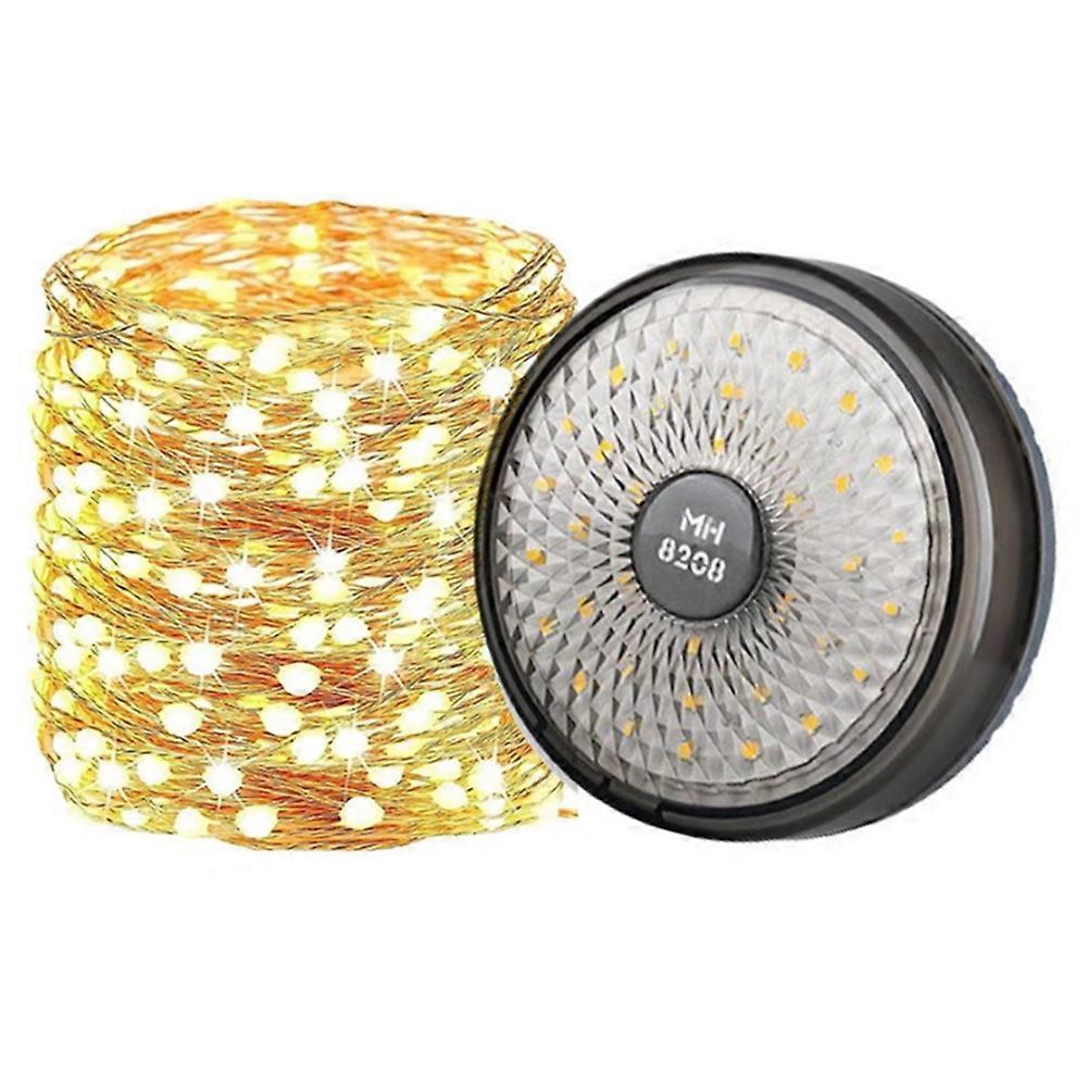 Led-lichterkette, 2-in-1-usb-campinglaterne, Tragbare Outdoor-lampe Mit 8 Leuchtmodi, Campinglampe A