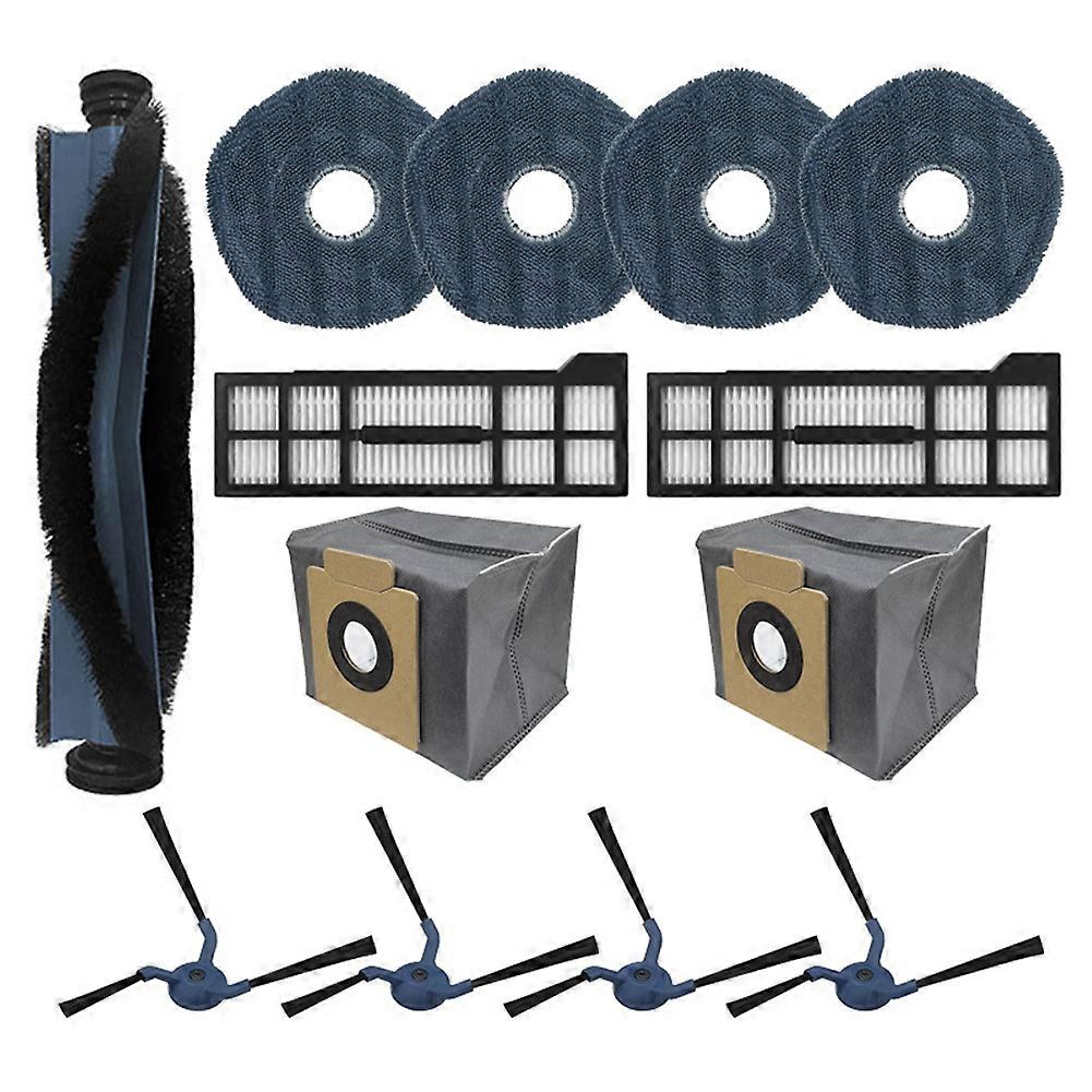 Zubehörset Für Den Eufy X10 Pro Omni Saugroboter: 1 Hauptbürste, 2 Hepa-filter, 4 Reinigungstücher, 2 Staubbeutel, 4 Seitenbürsten