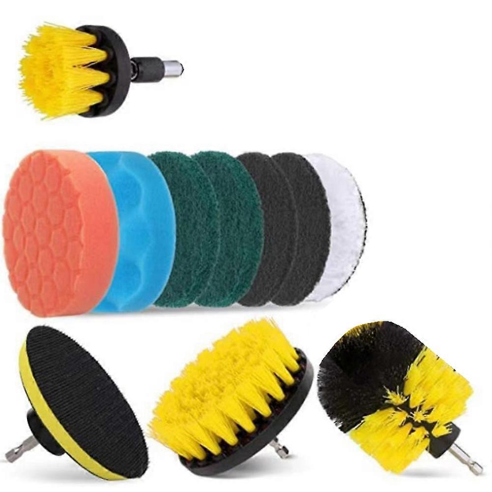 Set Mit 12 Universalbürsten Für Elektrische Bohrmaschinen, Ideal Für Die Reinigung Von Haus, Teppichen, Glas, Auto, Küche, Bad Und Toilette.