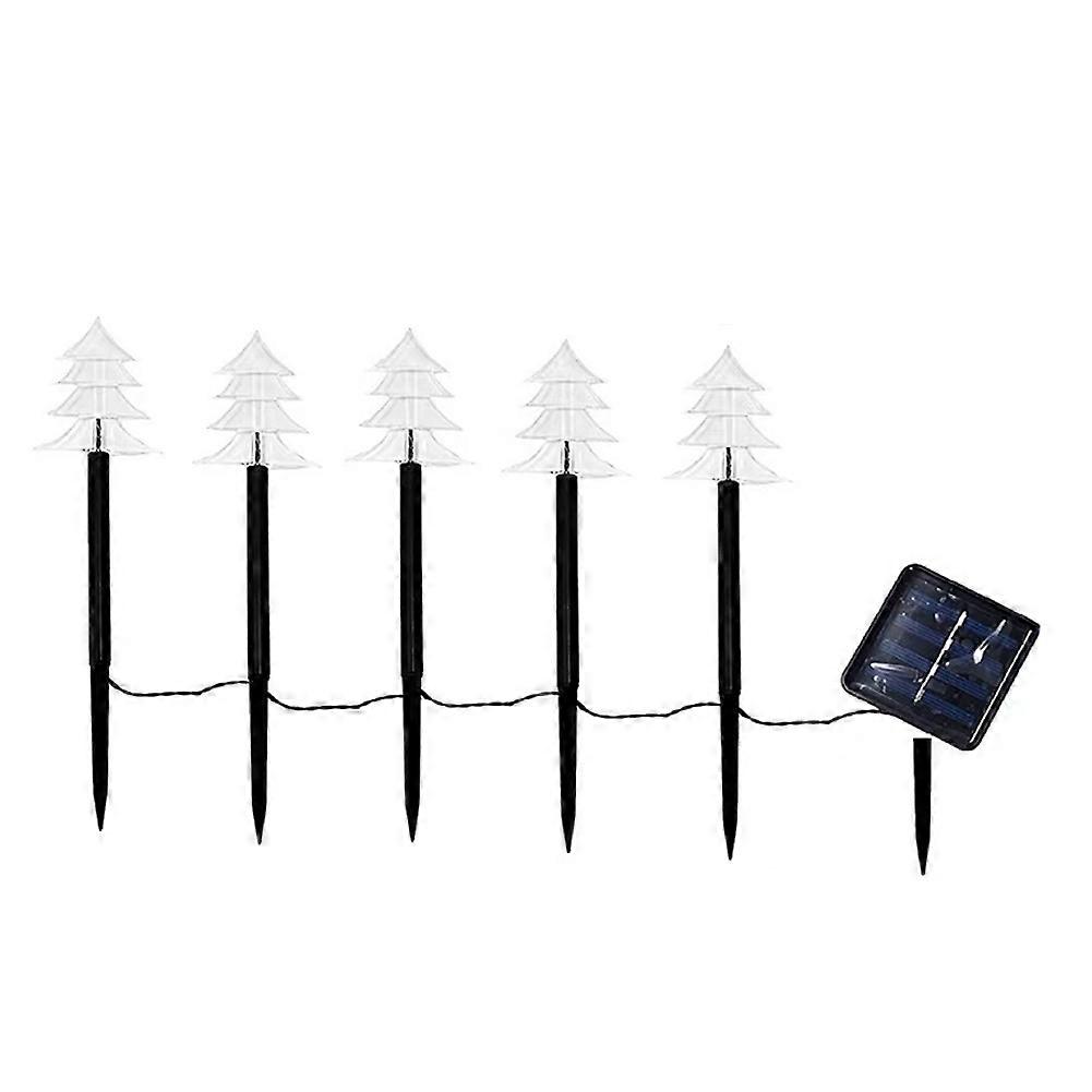 Weihnachtslichterkette Für Den Außenbereich, Solar-weihnachtslichterkette Für Die Einfahrt, Set Mit 5 Wasserdichten Lichterketten Für Garten Und Einfahrt.