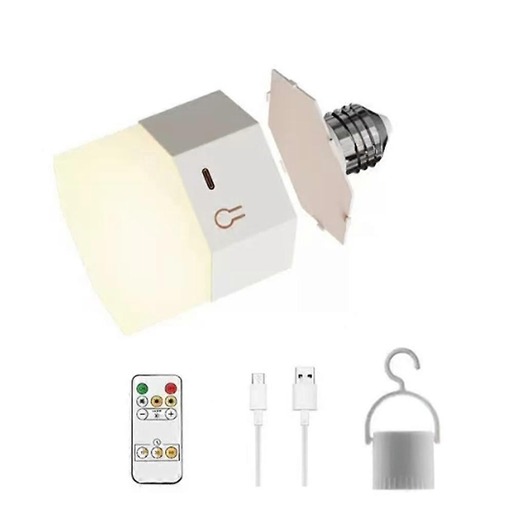 Wiederaufladbare Led-lampen Mit Fernbedienung, Dreifarbige Smart-lampe Und Haken.