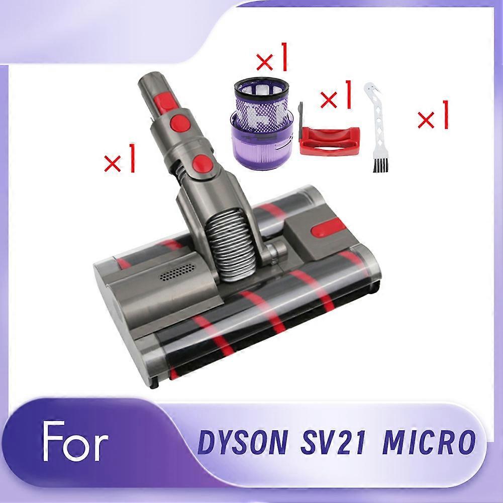 Doppelwalzenbürste + Verriegelungsmechanismus + Filter Für Den Ersatzkopf Des Staubsaugers Sv21 Micro, Flexibler Walzenreinigungskopf