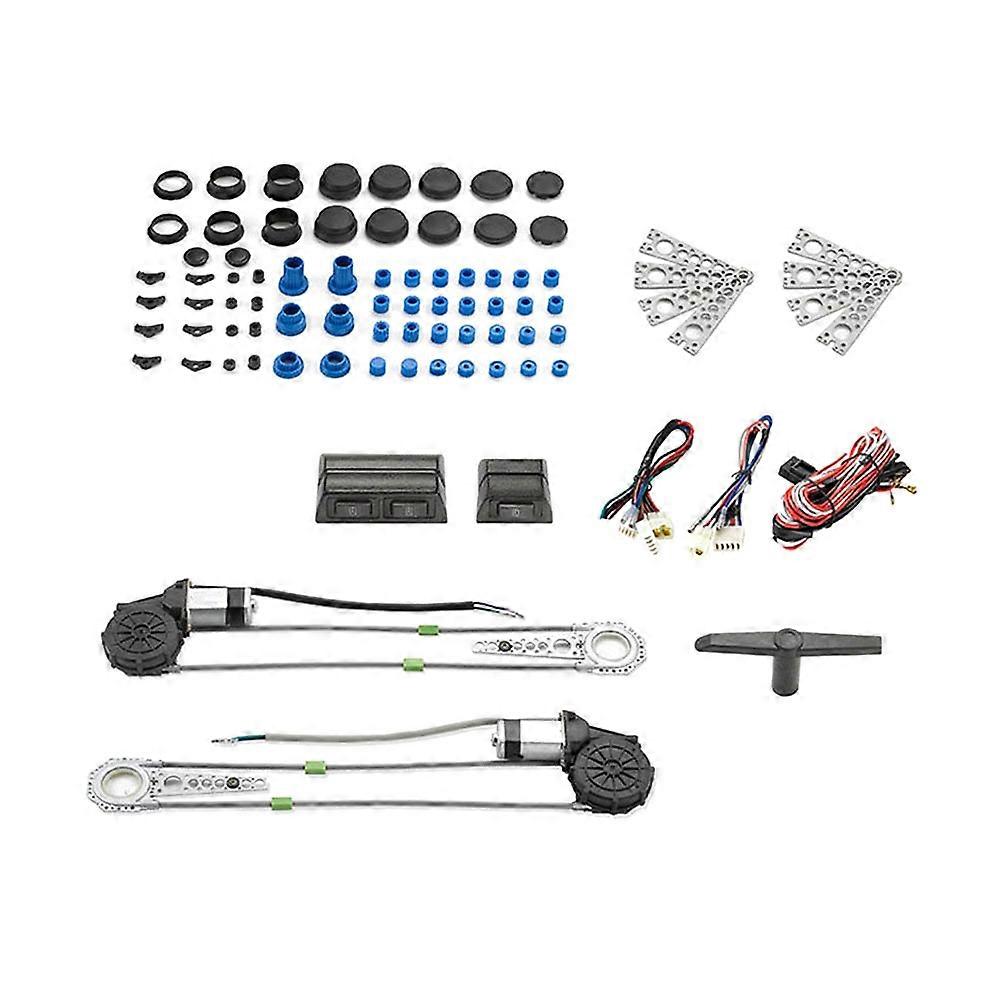 Universeller 12v-umrüstsatz Für Elektrische Fensterheber (motor Und Schalter) Für Suv, Pickup-truck Und 2-türige Transporter.