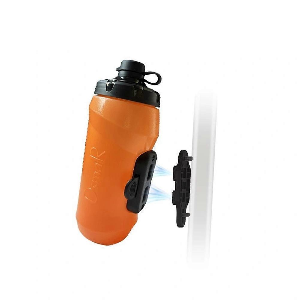 Osmar 600ml Orangefarbene Fahrrad-trinkflasche Mit Magnetischem Schnellverschluss, Orange, Mit Magnetfuß