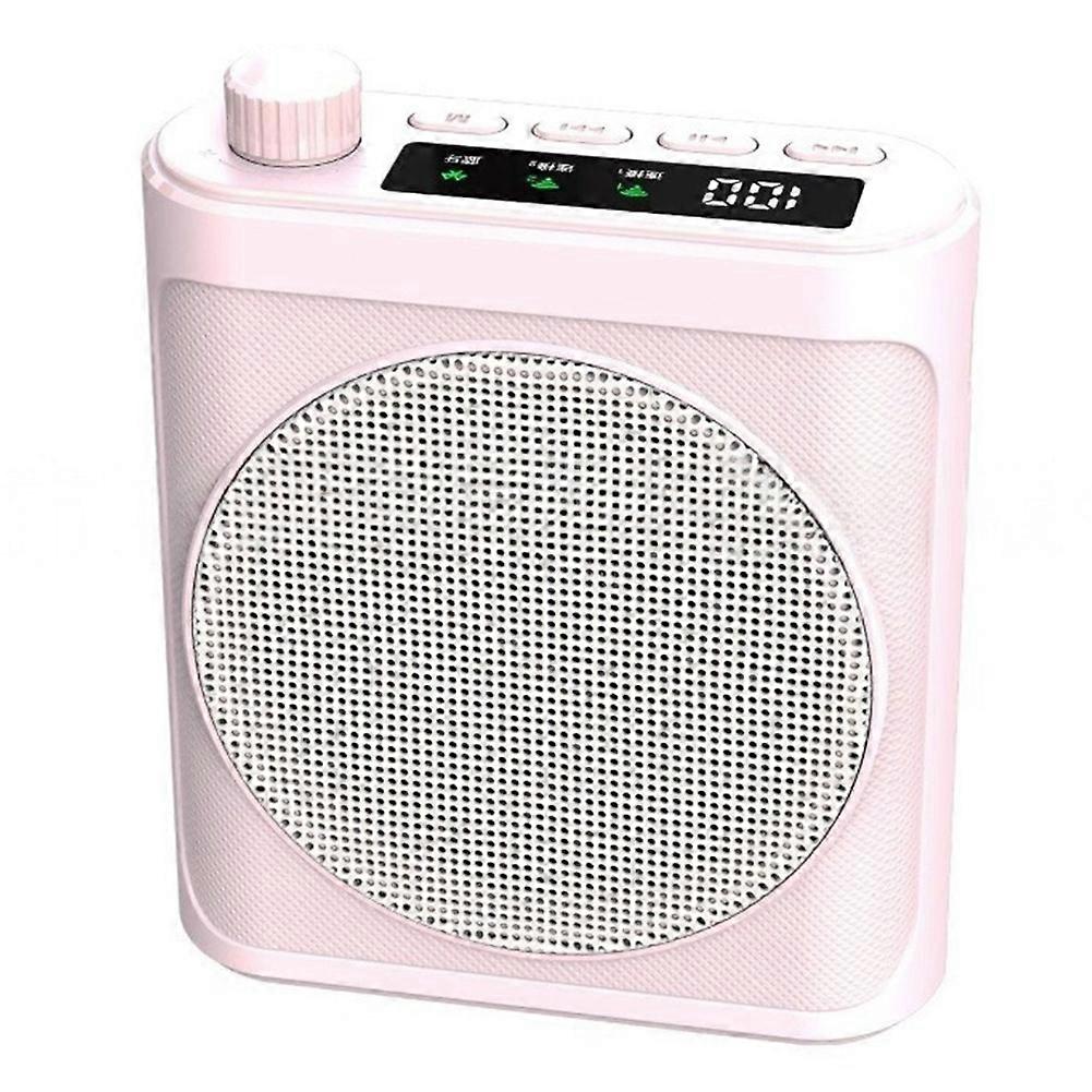 Mini-funkmegafon Mit Ansteckmikrofon Und Bluetooth-sprachverstärker Für Lehrer, Betreuer Und Trainer (rosa)