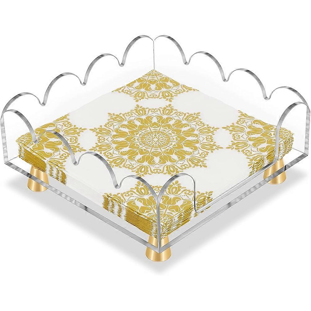 Transparenter Handtuchhalter Aus Acryl, Gästehandtuchablage, Ideal Für Badezimmer, Küche, Partys Und Hochzeiten.