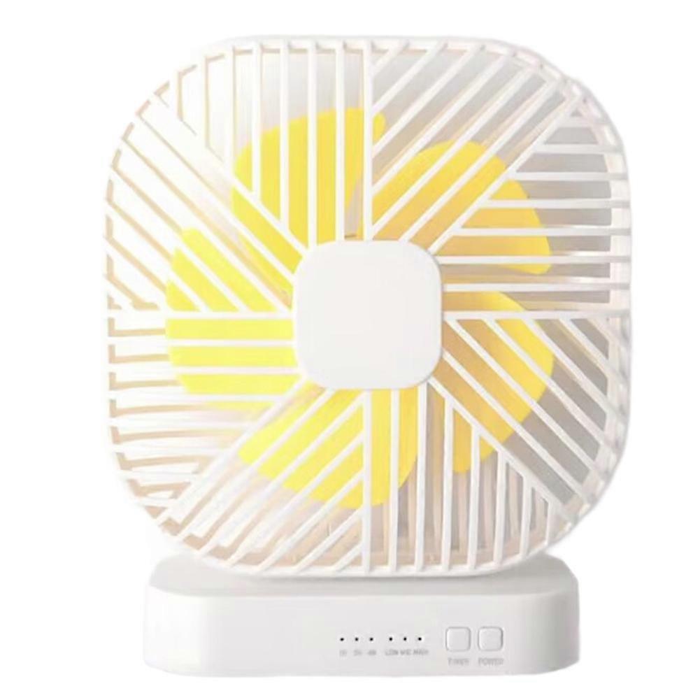 Magnetischer Usb-ventilator, Betrieb Über Usb Oder 4 Aa-batterien, Mit Dreistufigem Timer, Leise Und Weiß, Ideal Für Camping Und Outdoor-aktivitäten.