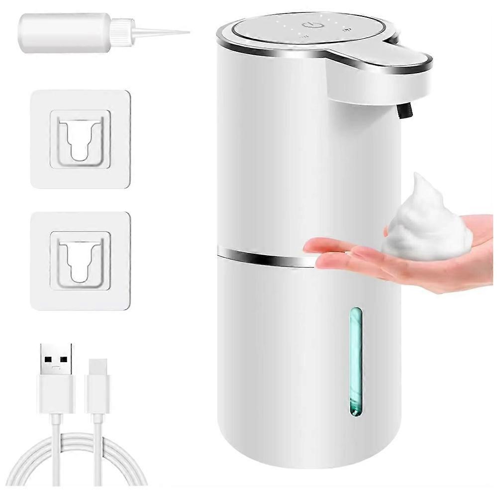 Automatischer Schaumseifenspender Fürs Badezimmer, Smarte Handwaschstation Mit Usb-ladefunktion, Aus Weißem Abs-material.
