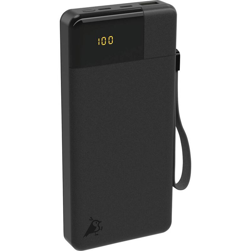 [neuwertig] B-ware Aqiila Powerbank 20000 Mah Lipo Akku Ladegerät Usb-a Usb-c Schwarz Tragbar 3a