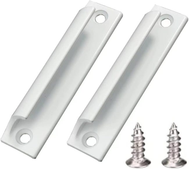 2-teilige (weiße) Griffe Aus Aluminiumlegierung Schiebetürgriffe Balkontürgriffe Schubladengriffe Geeignet Für Fenster