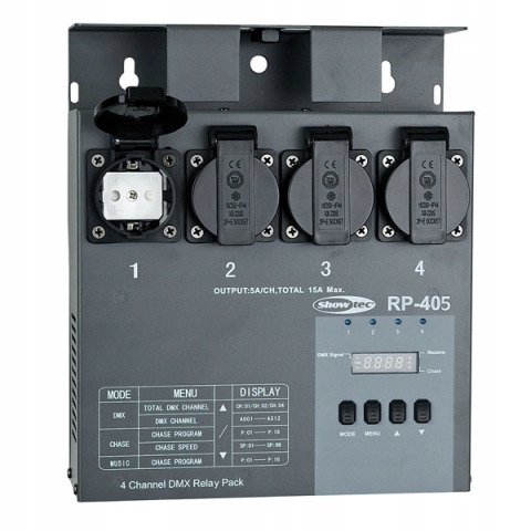 Showtec Rp-405 Mkii Relais-set - Digitalschalter Mit Relais