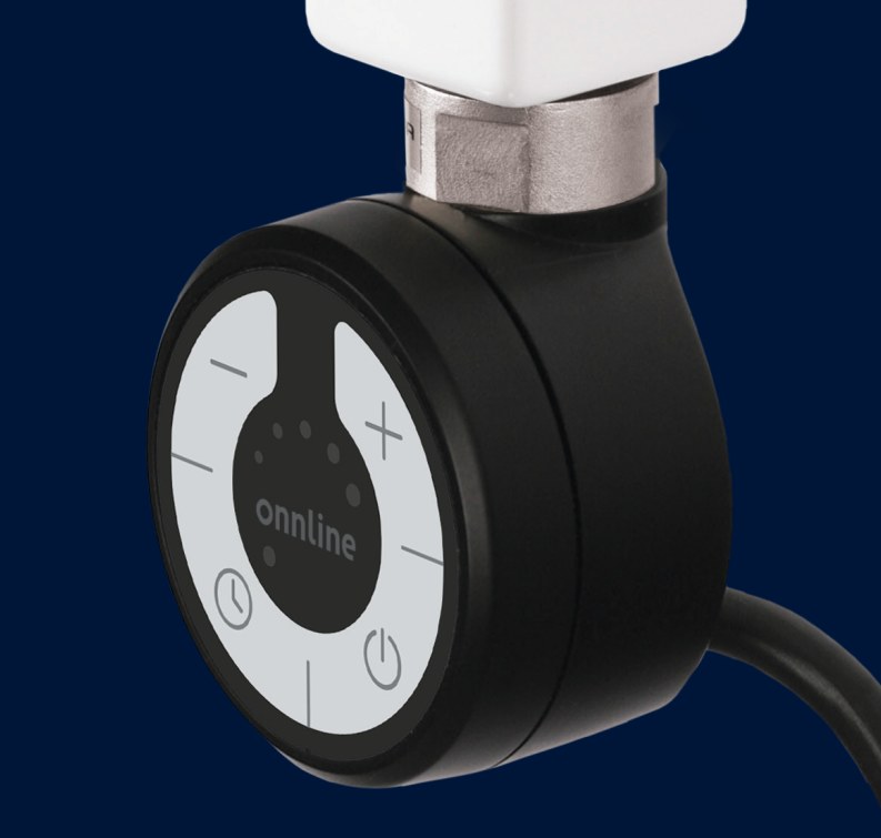 Online Moa 300w Heizkörperheizung, Schwarz Ral 9005, Spiralkabel Mit Stecker