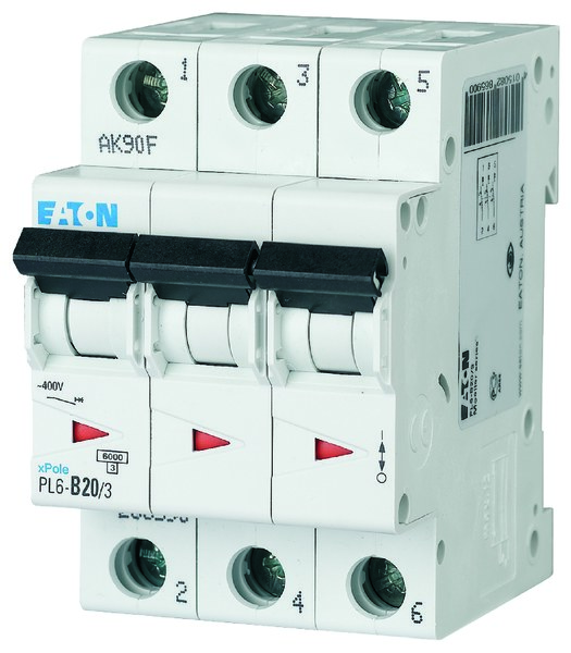 Überstromschutzschalter 6 Ka Pl6-b20/3