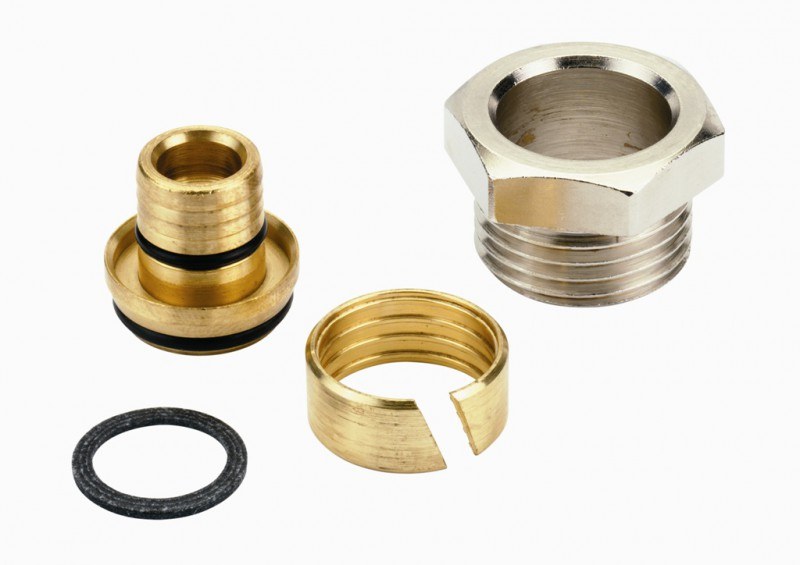 Alupex-rohrverschraubung, G 1/2 Zoll A-gewinde, Rohrgröße 16 X 2 Mm