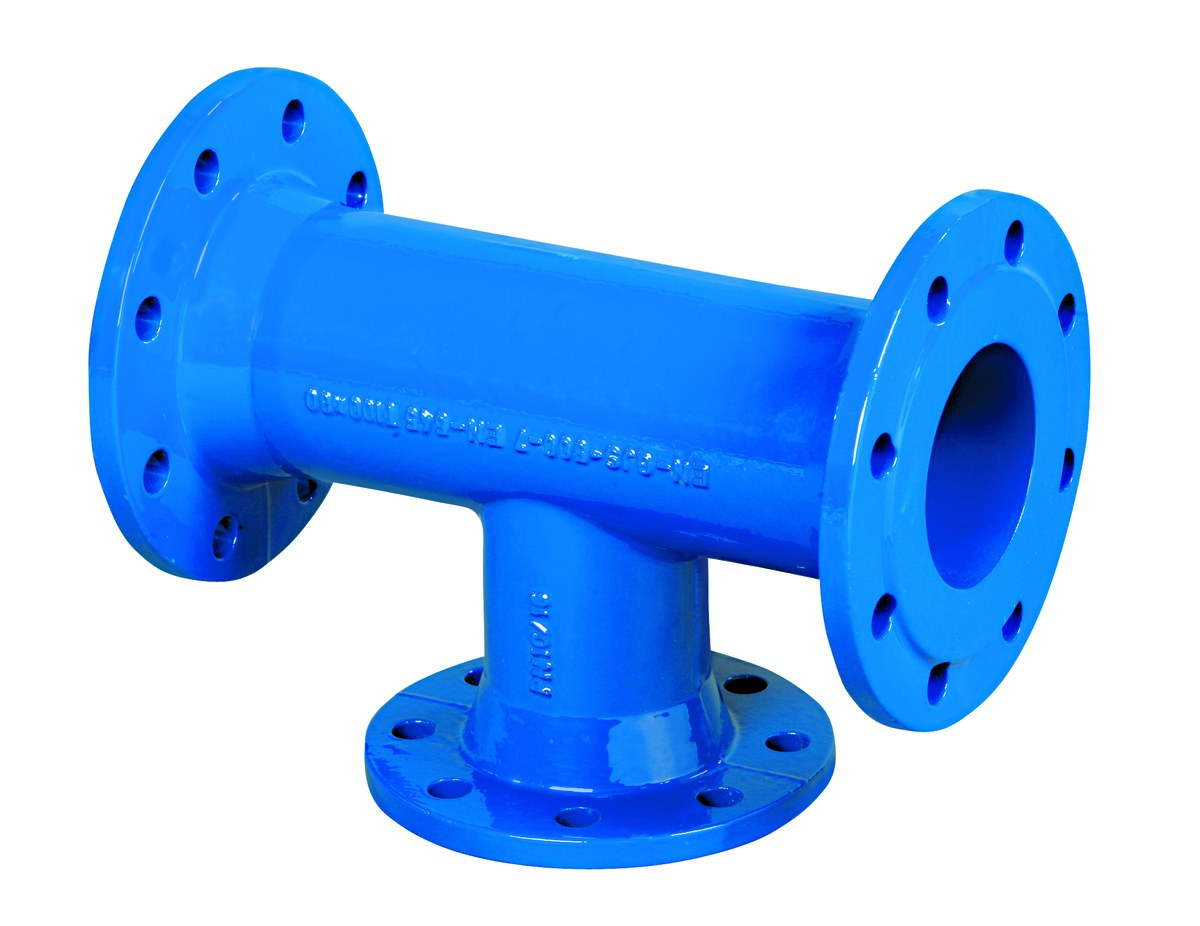 Flansch-t-stück Dn80x80, Pn10, Für Wasser, Grauguss (gjl)