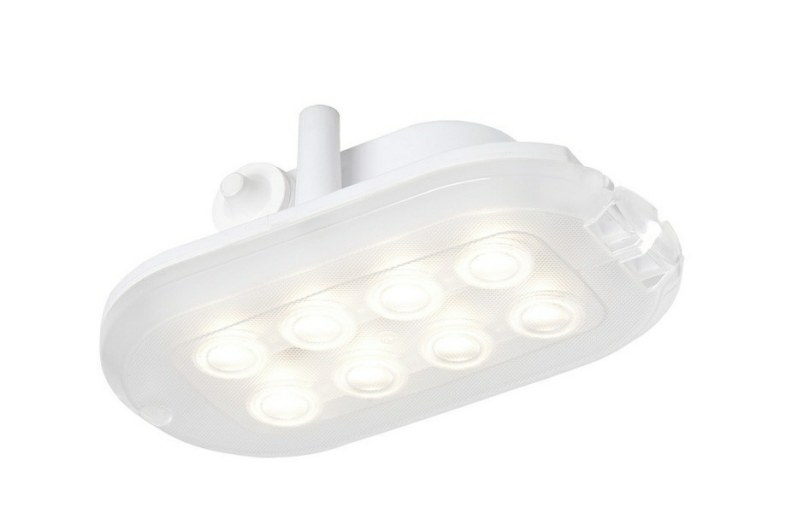 Ovale Led-basisleuchte, 450 Lm, 840 W, Schutzart Ip44, 4,7 W, Weiß