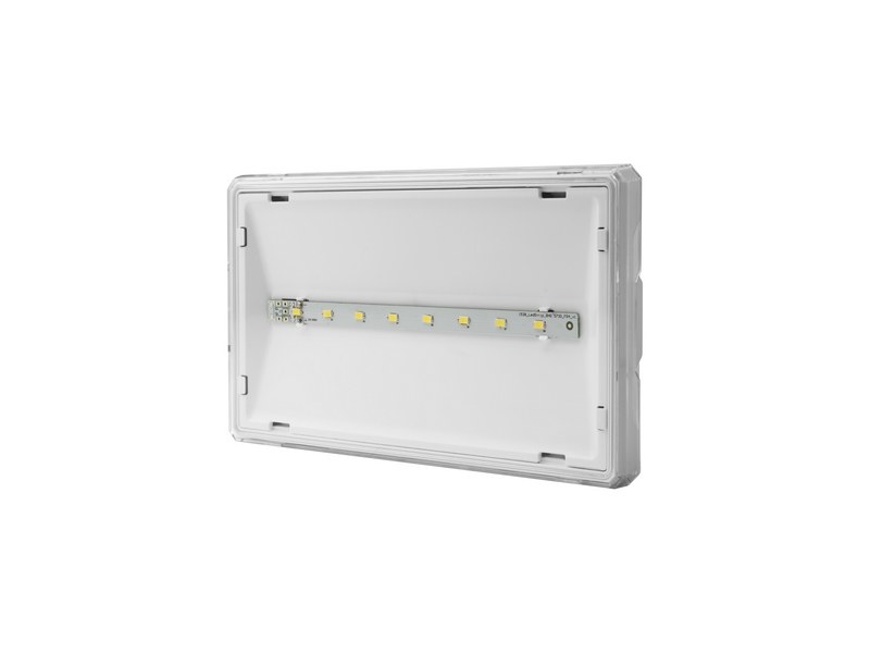 Led-notleuchte, Ausgang S, 3 W, 6000 K, 1 H, Einzelfunktion, Testtaste, Weiß
