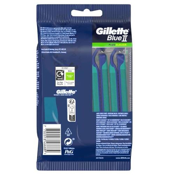 Gillette Blue II Plus Slalom10 pcs