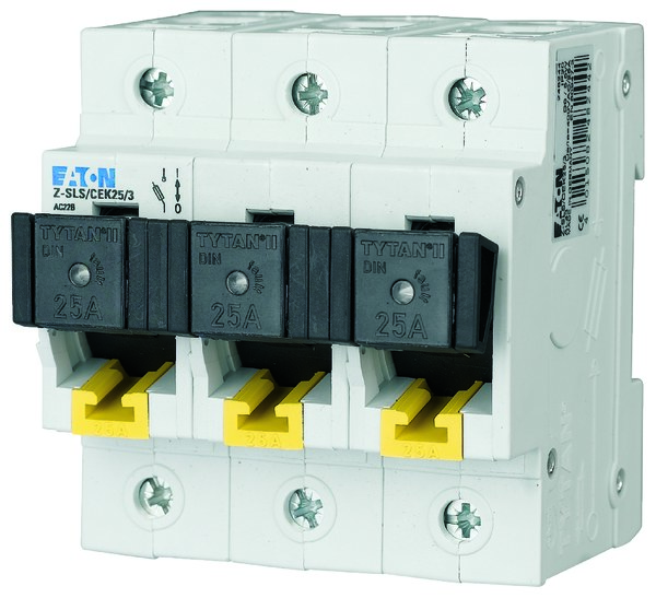 Tytan Trennschaltersockel Mit Stecker Und Sicherungssatz Z-sls/cek63/3