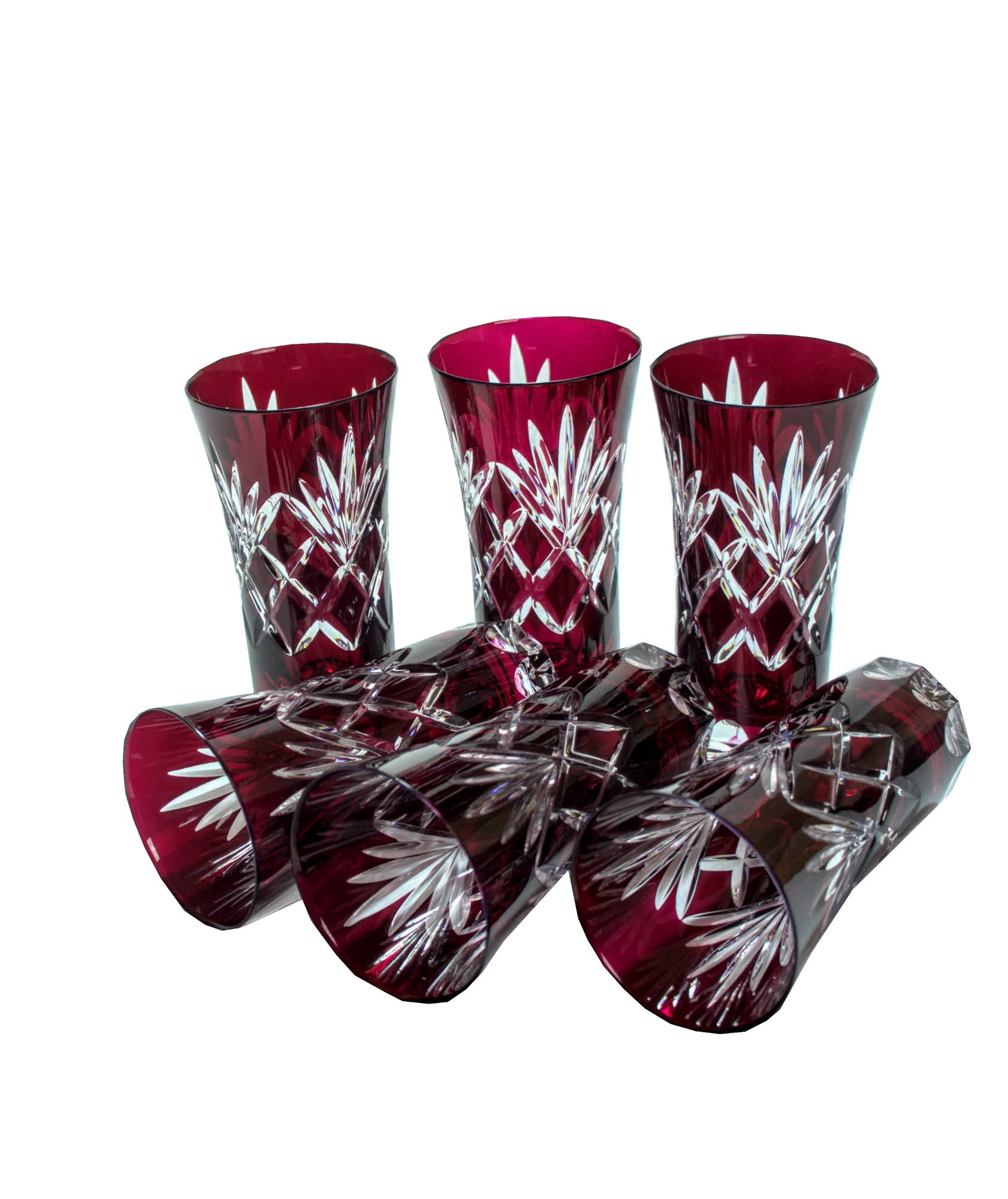 Uzo Ruby Kristallgläser 75 Ml Ananas