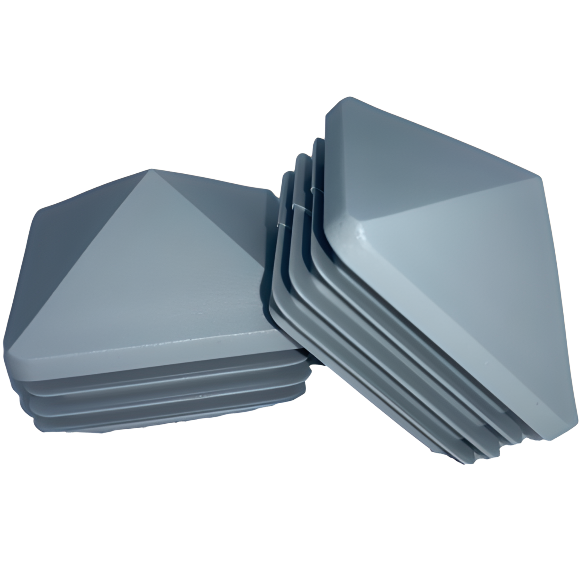 Briefumschlag-pfostenkappe 20x20 Mm, 20 Stück, Grau