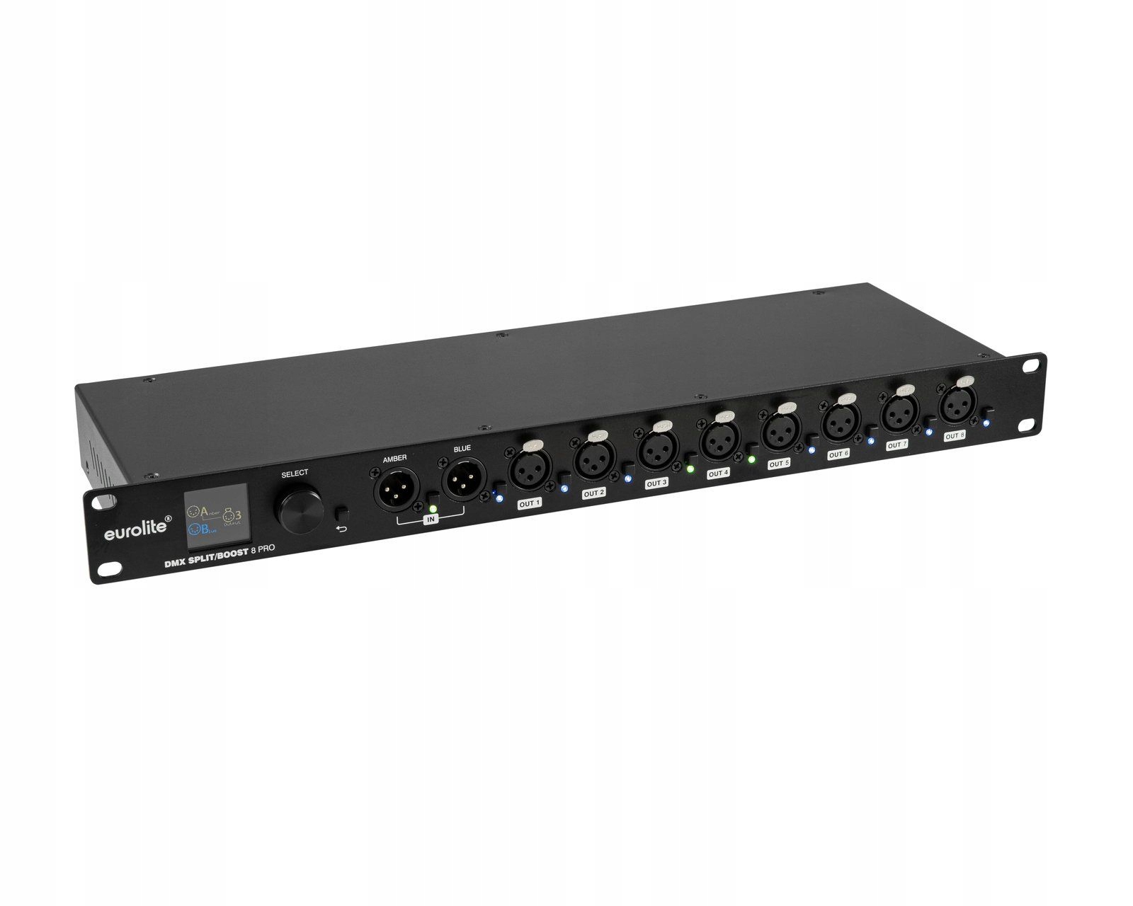 Eurolite Dmx Split/boost 8 Pro 3-polig