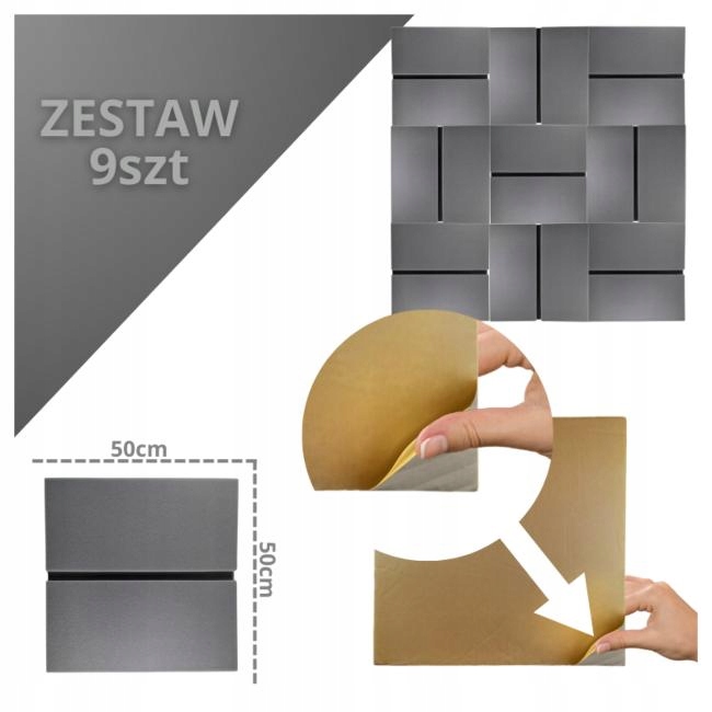 Dna Am6 Gy Akustikpaneele, 9er-set, Grau