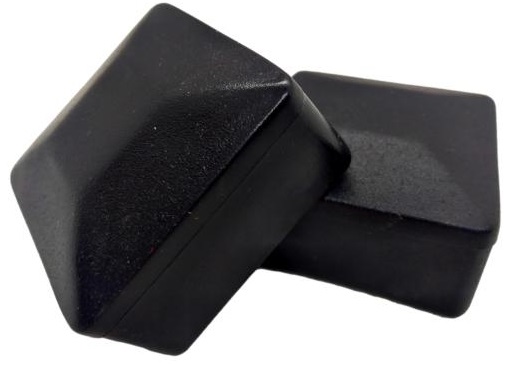 Kappe, Dach, Für Pfosten, Profil 30x30, 100 Stück, Schwarz