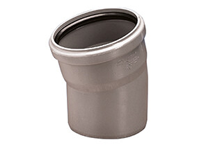 Pvc-ht 75/22 Sanitärbogen, Für Interne Abwasserleitungen, Aschfarben