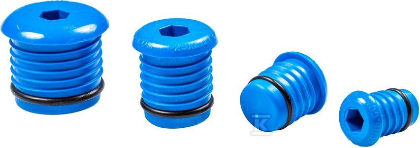 Dichtheitsprüfstopfen 20x2 Blau 5 Stück