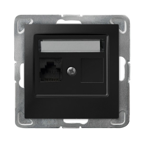 Einzelne Computerbuchse, Kat. 5e Mmc - Mattschwarze Oberfläche Gpk-1y/k/